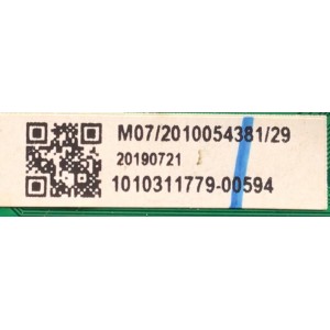 MAIN PARA TV HITACHI·ROKU TV / NUMERO DE PARTE MS16010-ZC01-01 / 515C16010M07 / 1010311779-00594 / E022M394-C1 / PANEL CC500PV1D02 / DISPLAY CC495PU1L11 / MODELO 50RC6 / ((NOTA IMPORTANTE:CHECAR QUE EL PANEL Y MODELO CORRESPONDA CON SU TELEVISION))